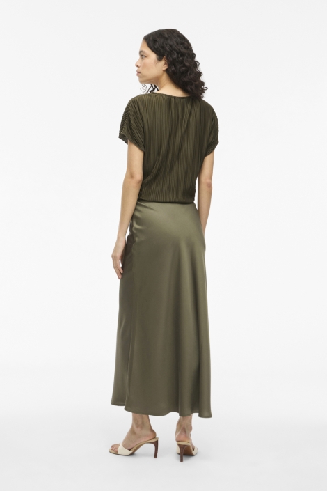 Vila viellette hw midi skirt - noos